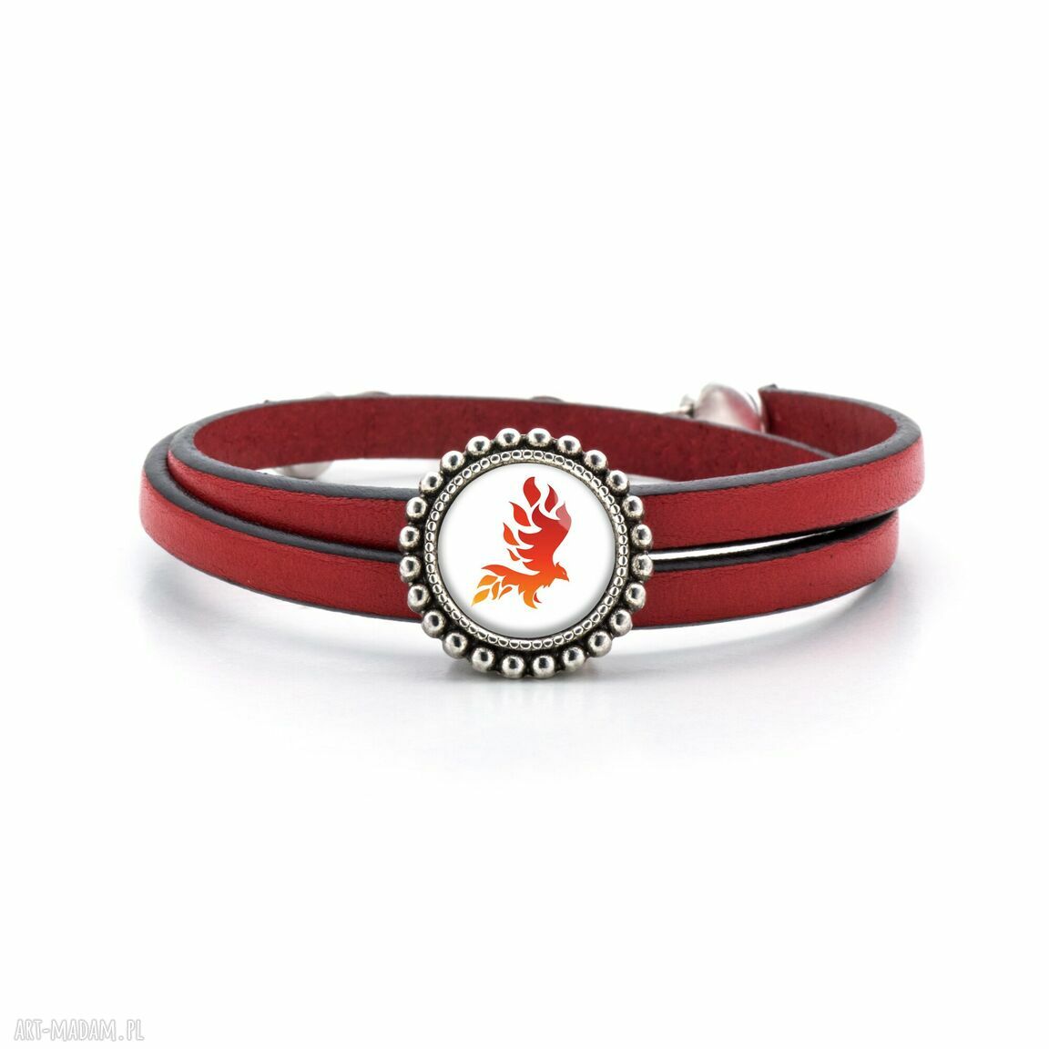 Bransoletka z rzemienia Feniks - elegancka biżuteria handmade na prezent