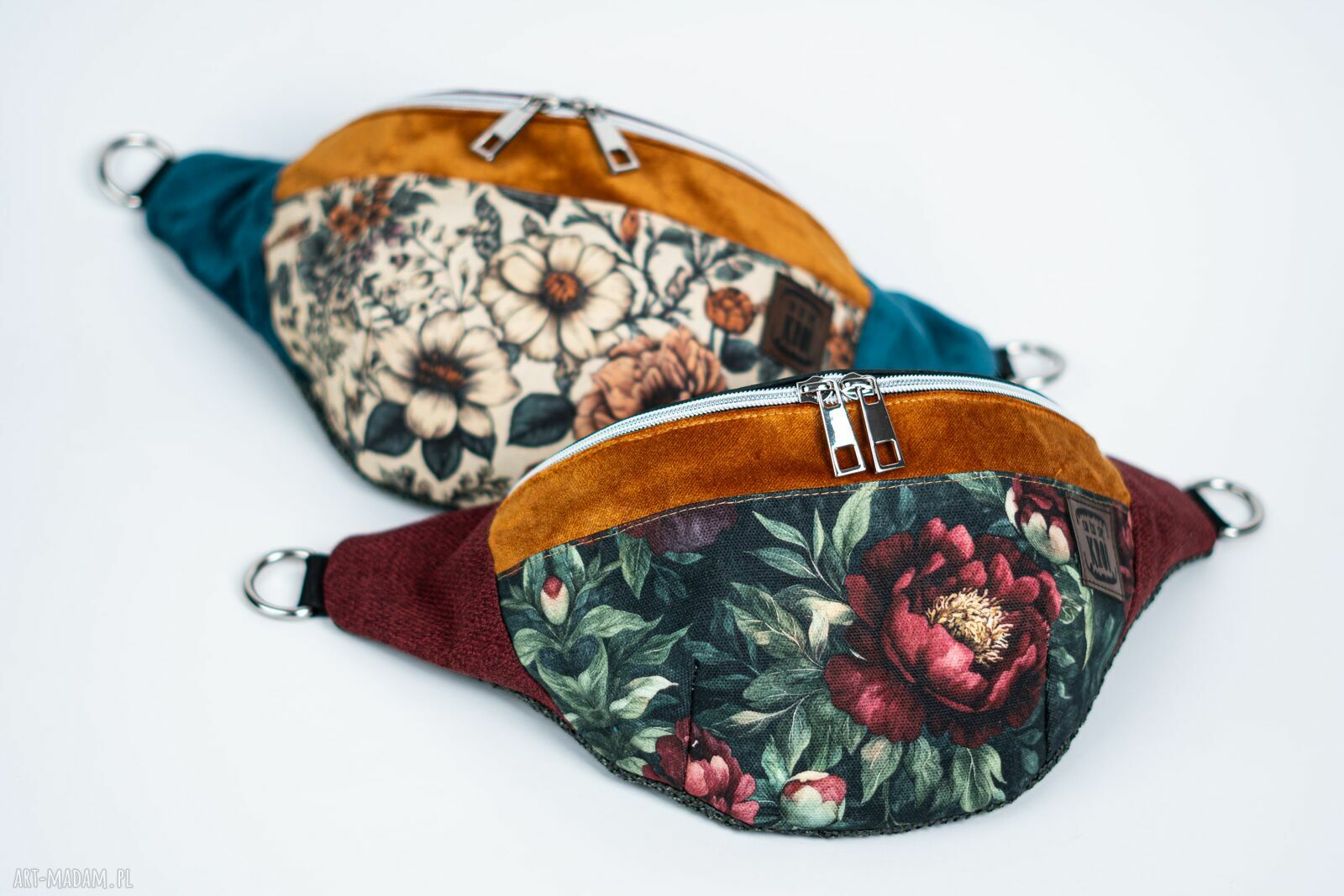 Elegancka damska nerka w kwiaty róży vintage BARWNA CISZA