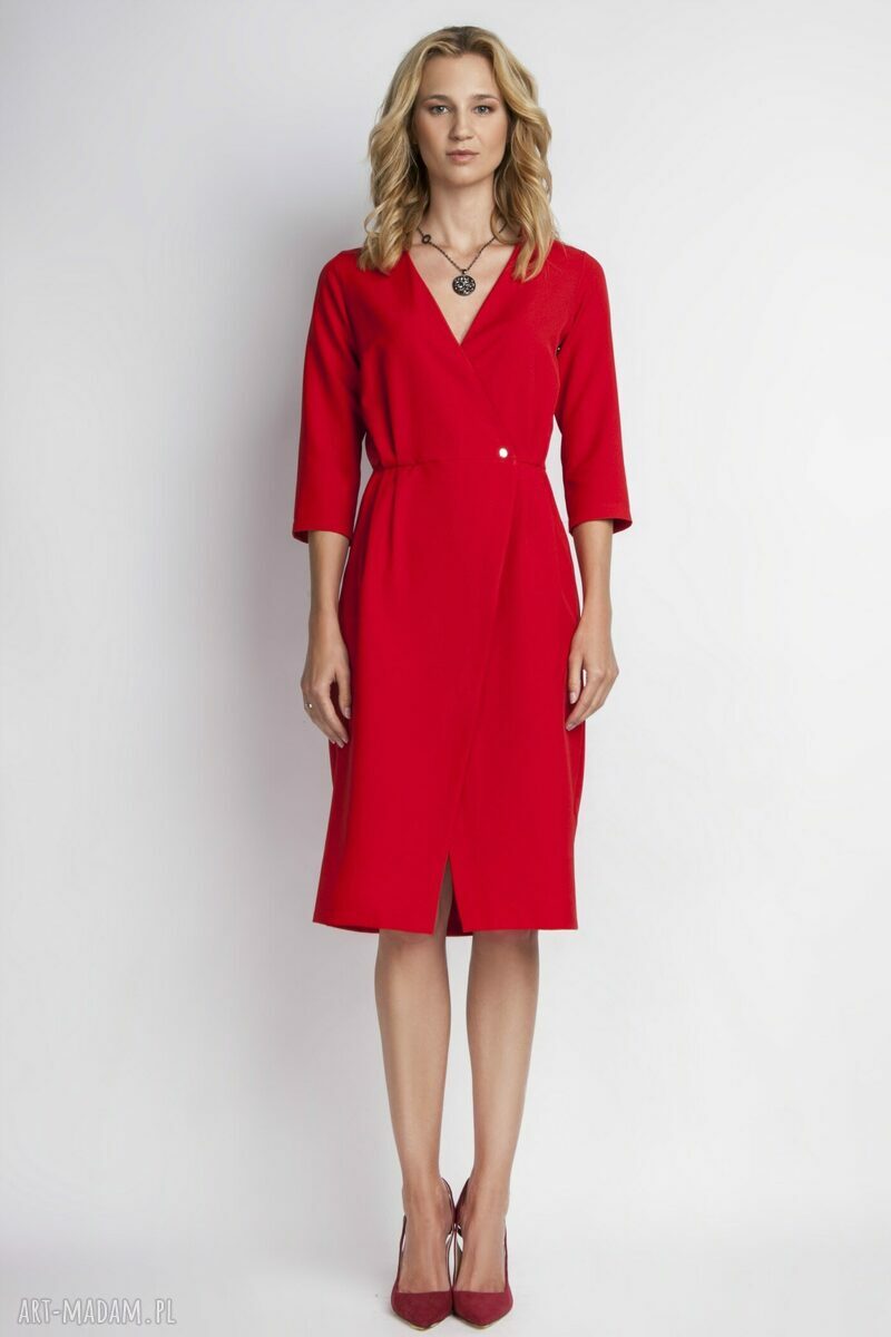 Elegancka sukienka, SUK131 czerwony