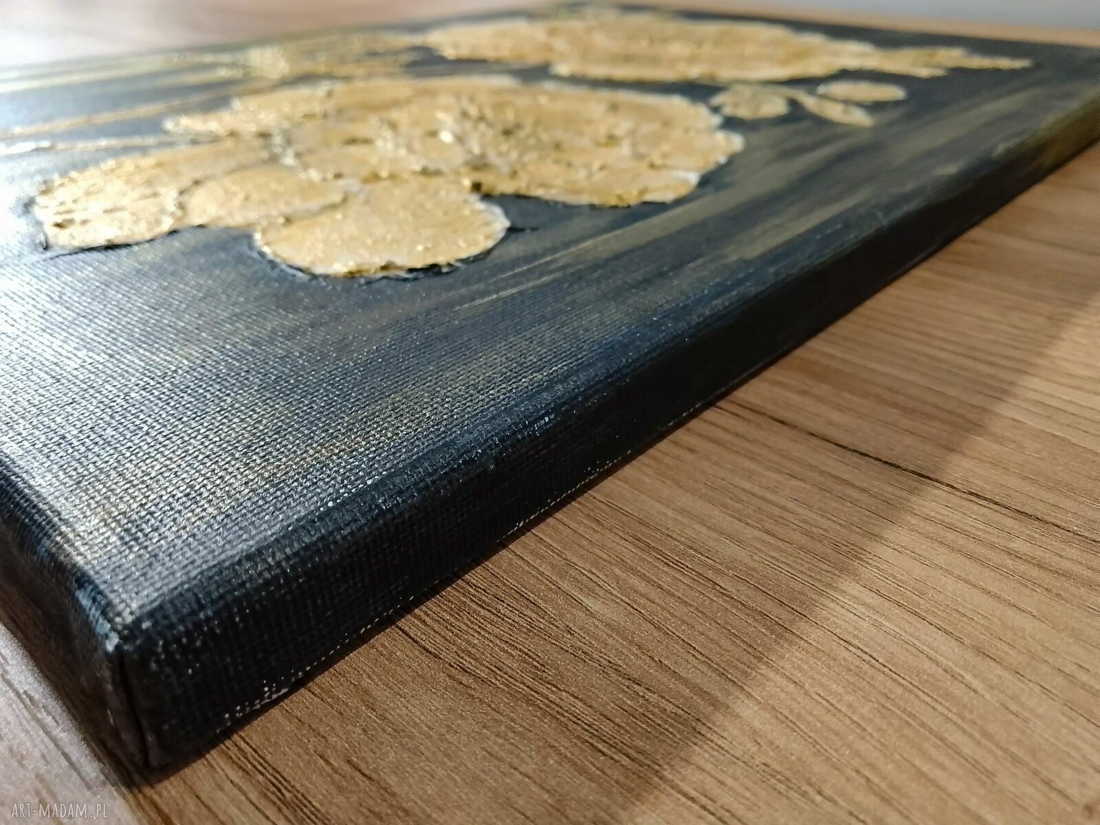 Elegancki dyptyk strukturalny 3D „Srebro i złoto” 60x40 cm