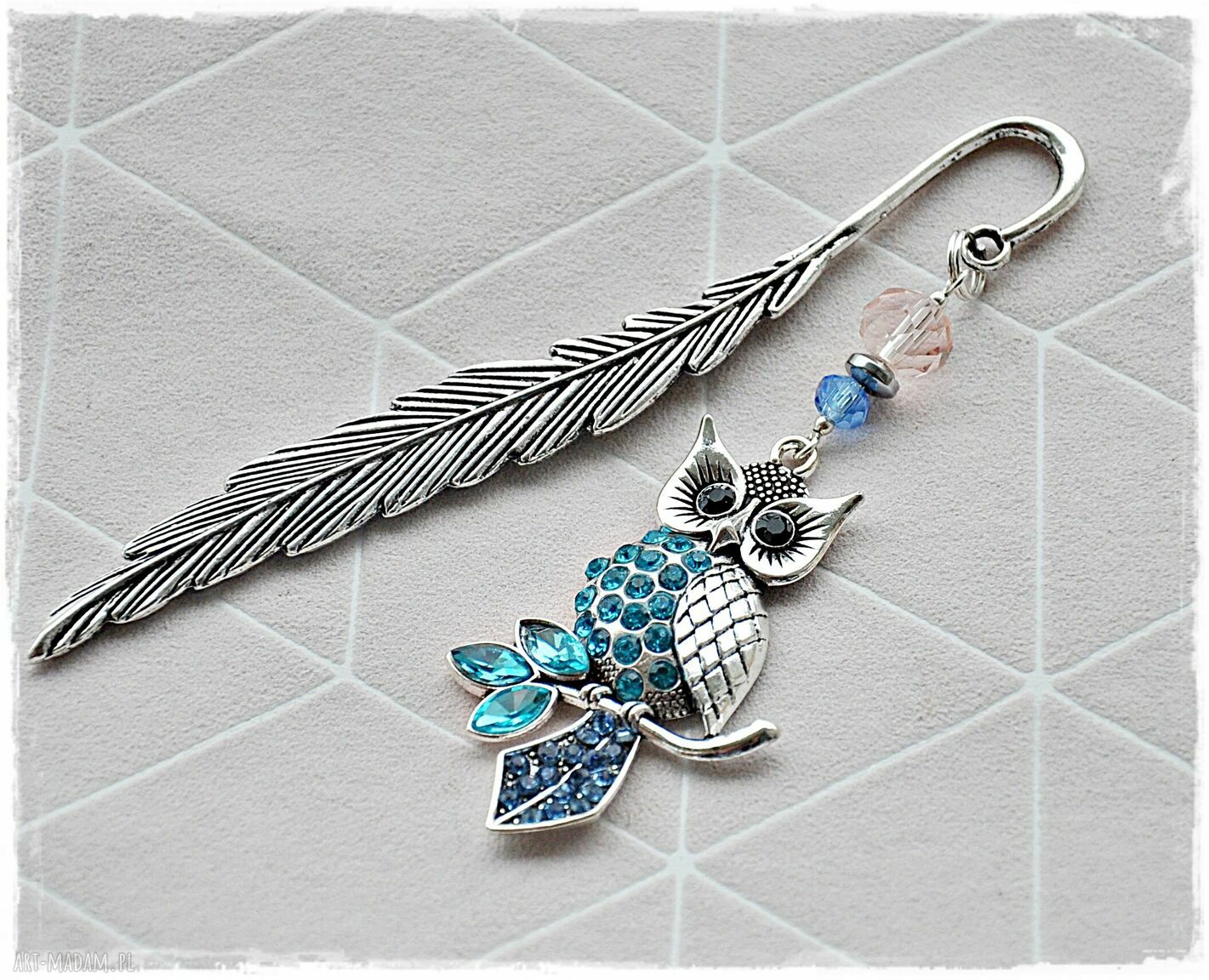 Elegancki prezent dla Nauczycielki zestaw z zakładką handmade