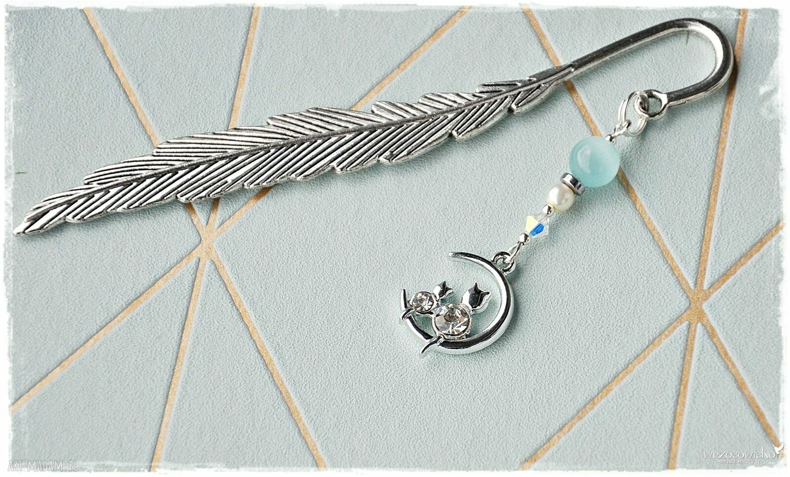 Eleganckie koty zakładka pełna blasku Handmade