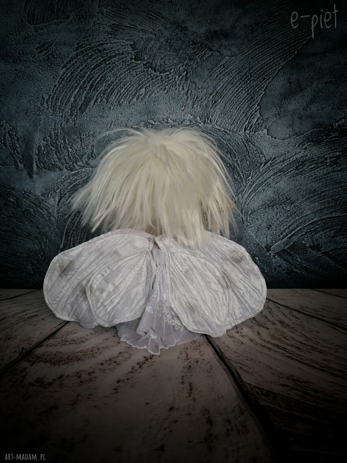 Elfka e-Piet - artystyczna lalka z tkaniny 22 cm