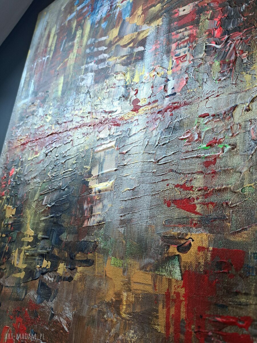 ETNA - ręcznie malowany obraz akrylowy 50x70 cm