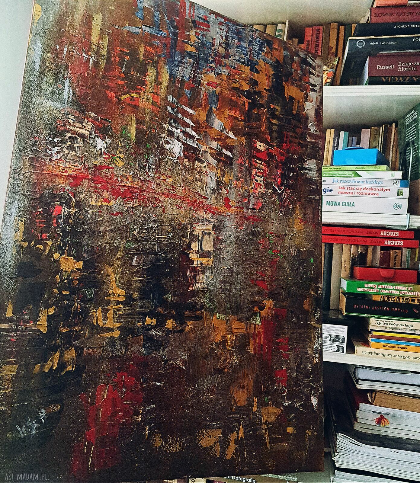 ETNA - ręcznie malowany obraz akrylowy 50x70 cm