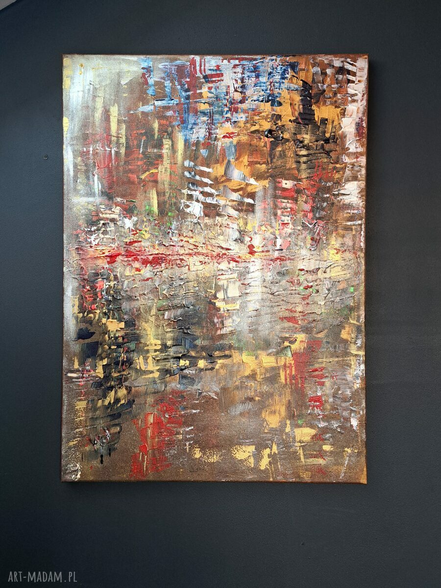 ETNA - ręcznie malowany obraz akrylowy 50x70 cm