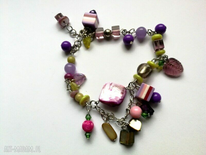 Etno boho folkowa kolorowa bransoletka handmade