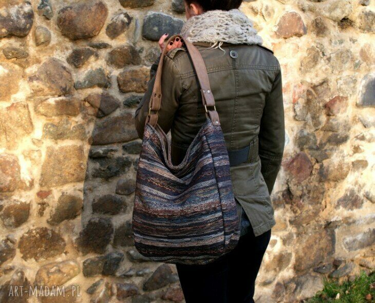 na ramię: IKS worek vege navaho brąz orzech Autorskie