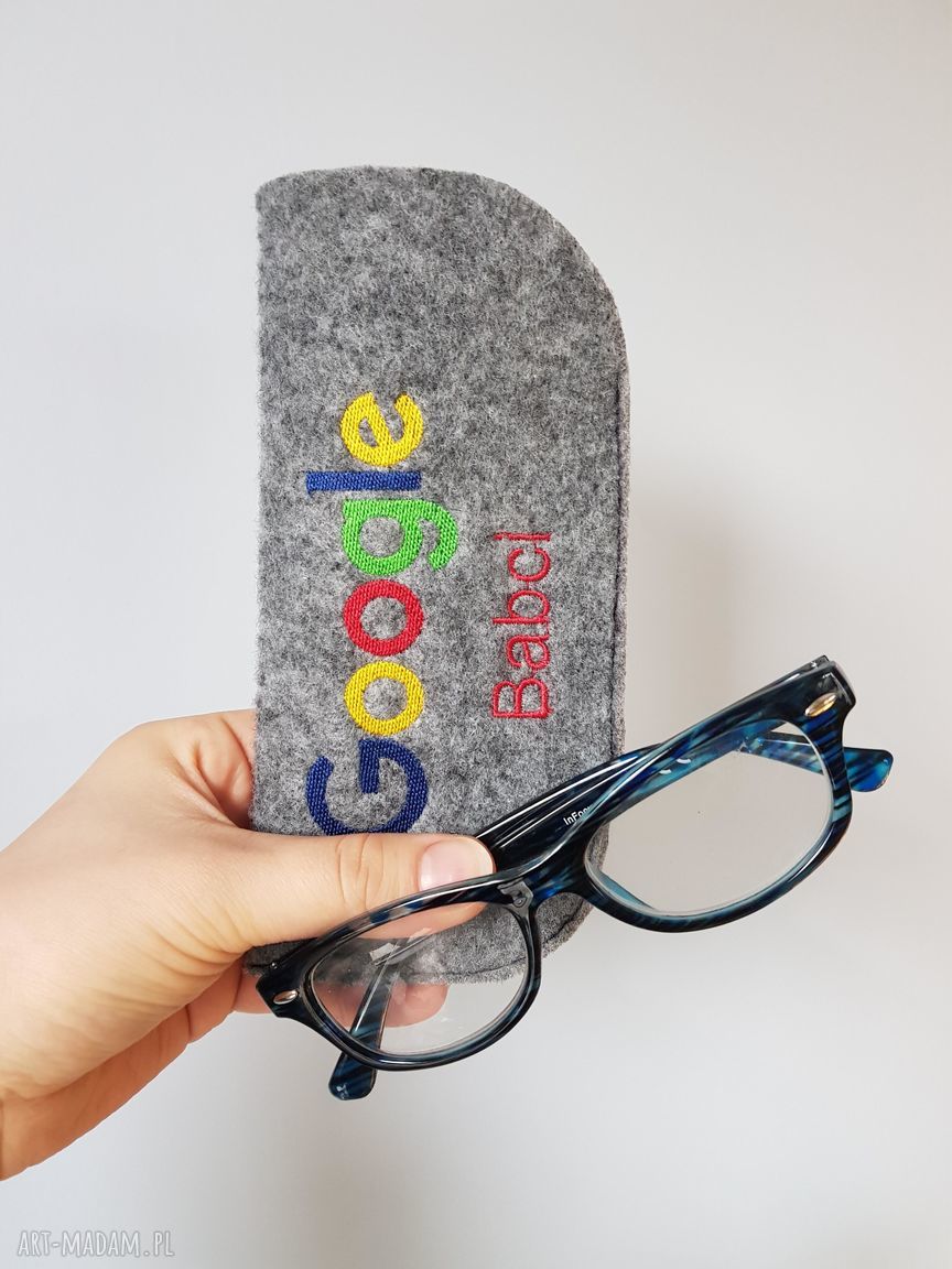 Etui google babci filcowe babcia dzień okulary idealny prezent