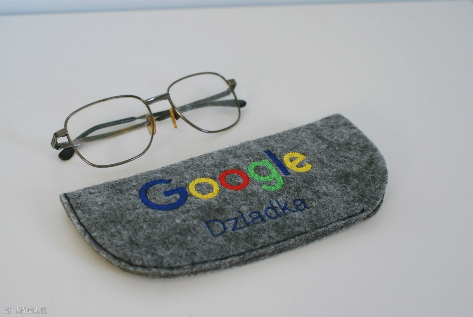 etui na google dziadka ręcznie zrobione