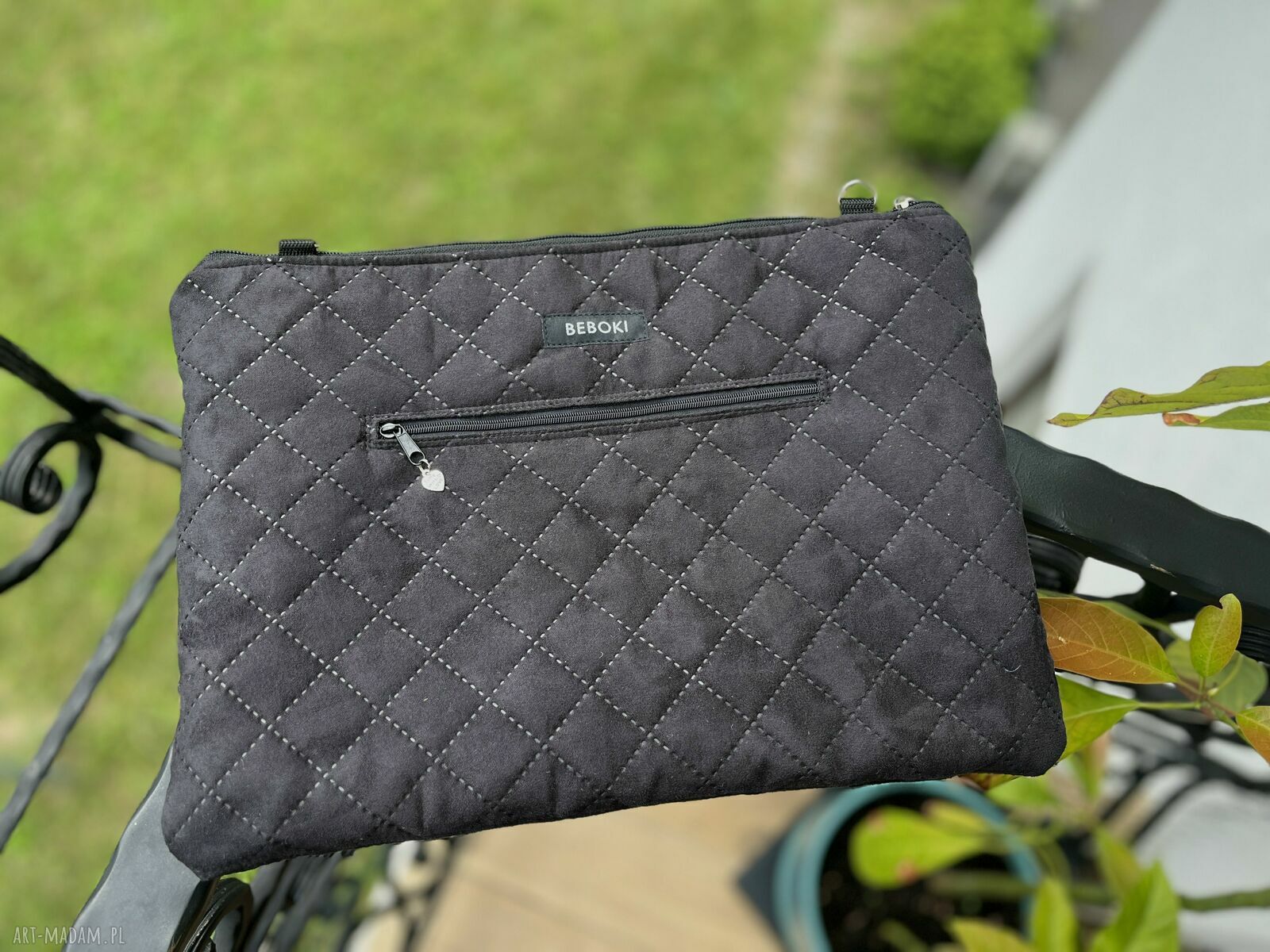 Torba-etui na laptopa z organizerem - zestaw handmade BEBOKI