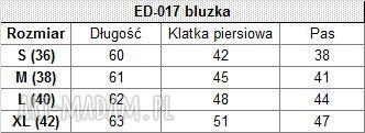 Bluzka Eva z siateczką i wstawką ecru 017