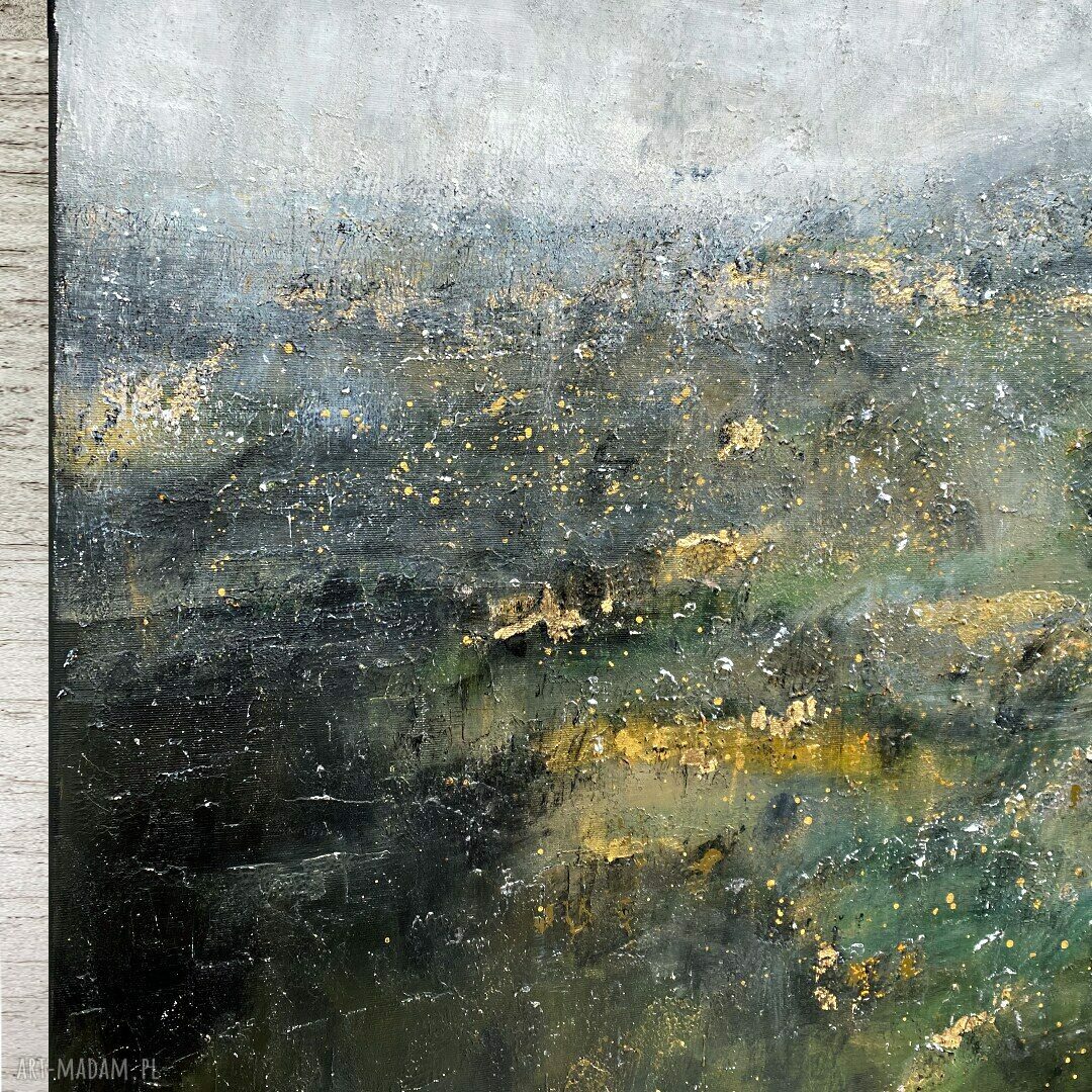 EVENNESS - Obraz 70x50 cm Abstrakcyjny Ręcznie Malowany do Nowoczesnych Wnętrz Salonu