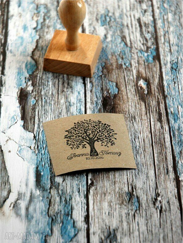 Stempel Ex Libris 50x50mm Drzewo