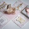 scrapbooking kartki exploding box - pamiątka chrztu