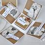 hand made scrapbooking kartki exploding box/prezent ślubny rezerwacja