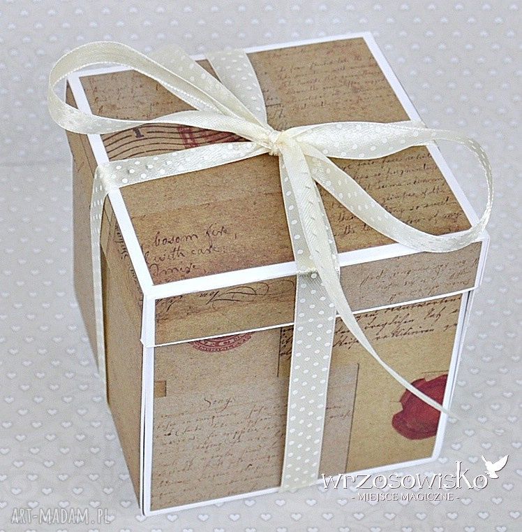 Exploding box/prezent ślubny REZERWACJA hand made