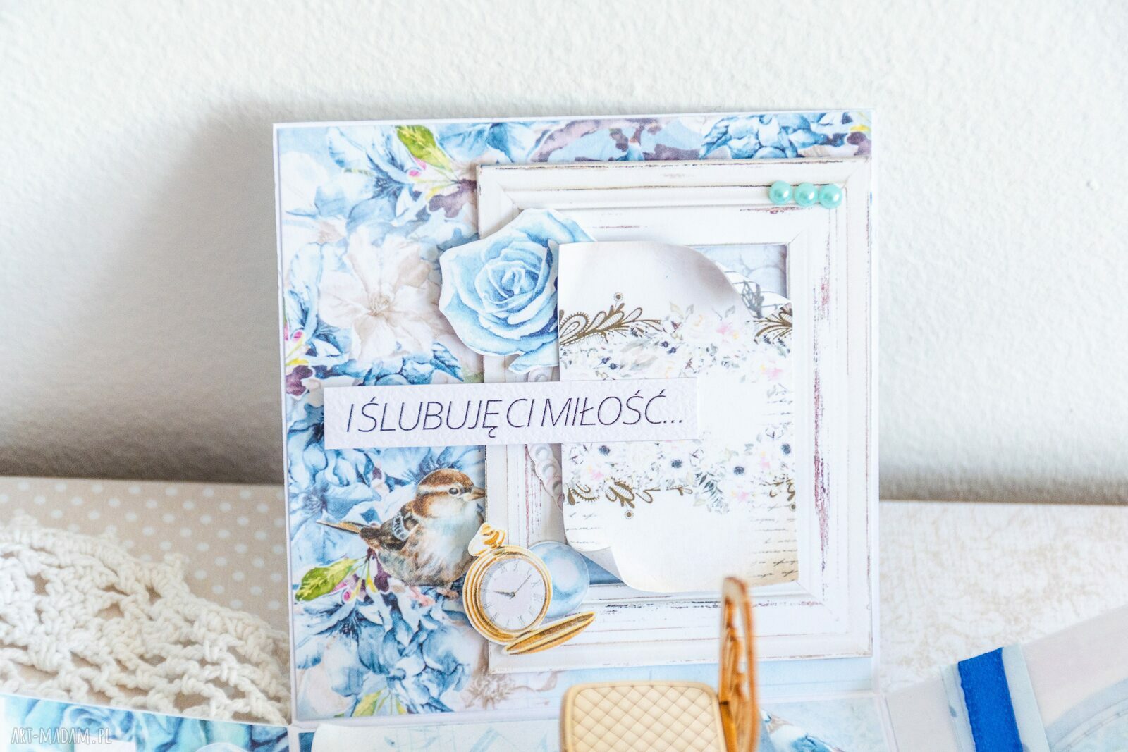 Exploding box na ślub - Moc życzeń z personalizacją imion i daty