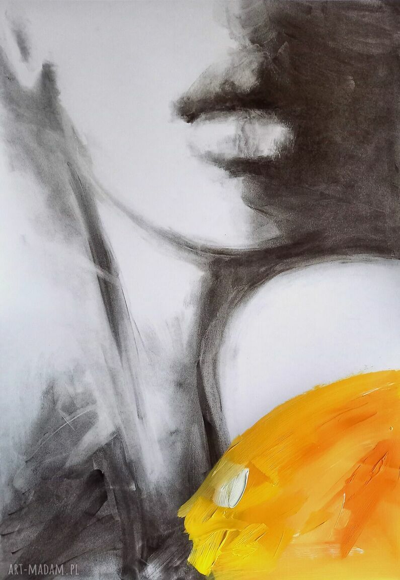 Obraz kobiecy Face 100x70 - szkic twarzy kobiety Louka
