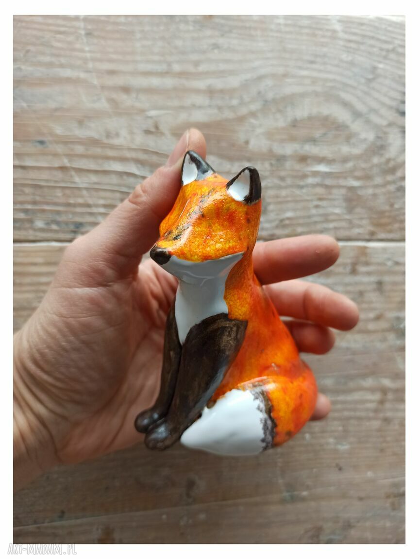 Fantastic Mr. Fox - ceramiczny lis handmade do lasów w słoiku