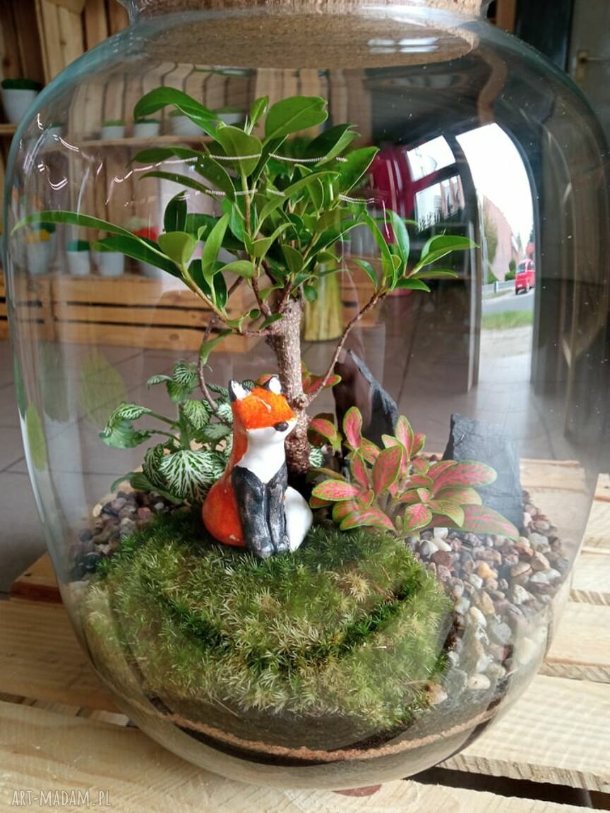 Fantastic Mr. Fox - ceramiczny lis handmade do lasów w słoiku