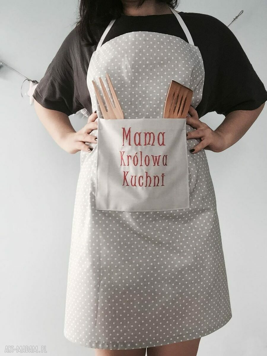 fartuch mama królowa kuchni ręcznie zrobione