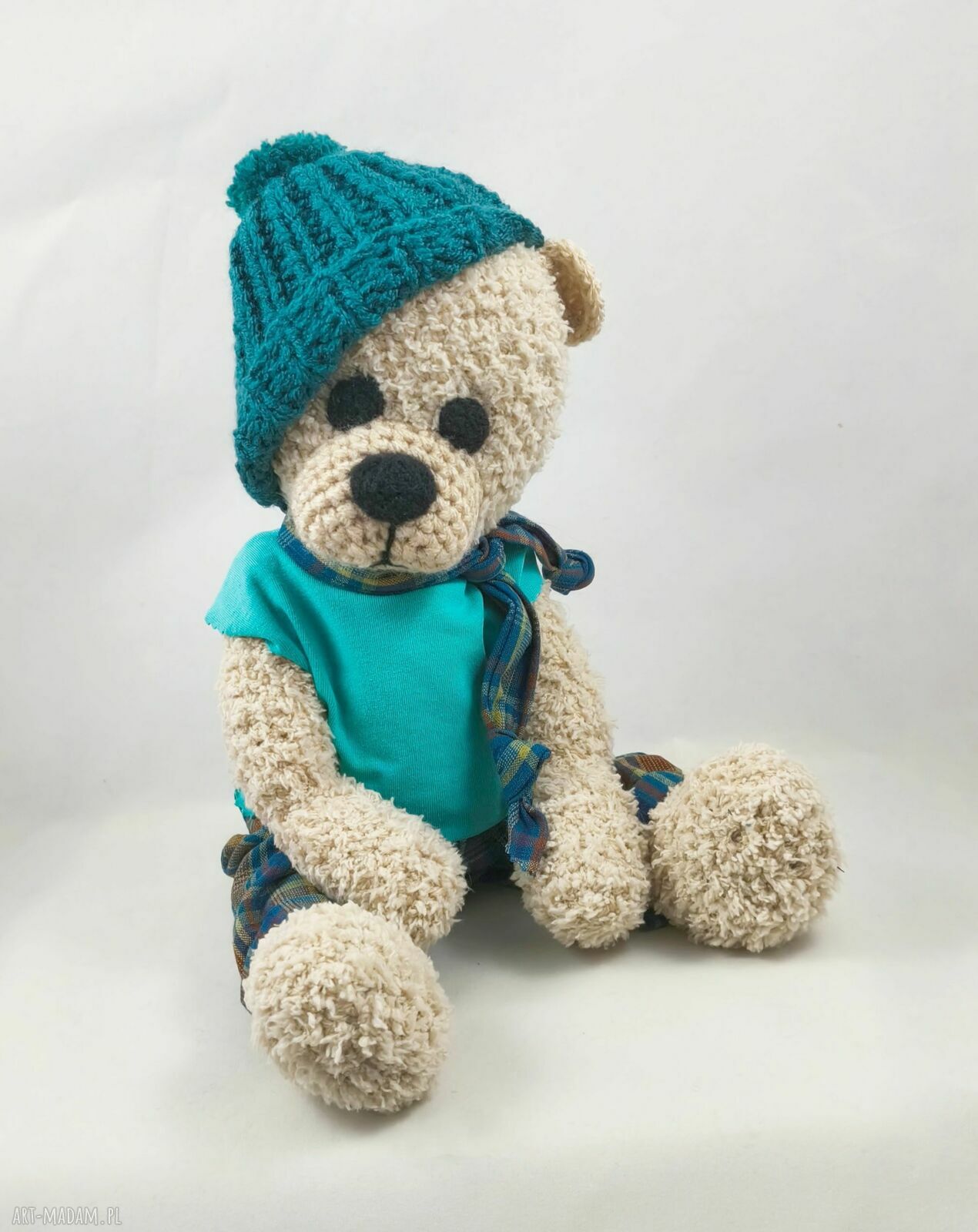 Fełek - szydełkowy miś 39 cm z personalizacją