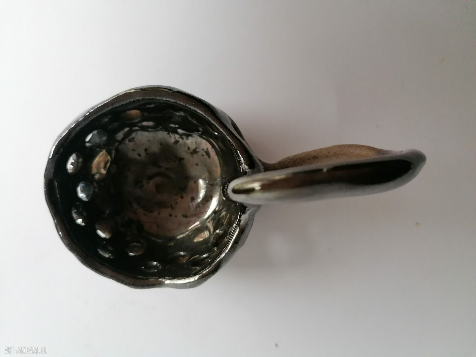 Fikuśny świeczniczek - świecznik i kadzielnica handmade