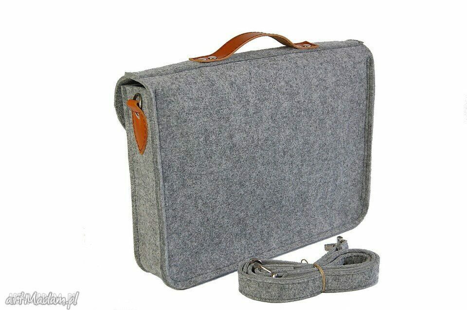 filcowa torba na laptopa z przegrodą