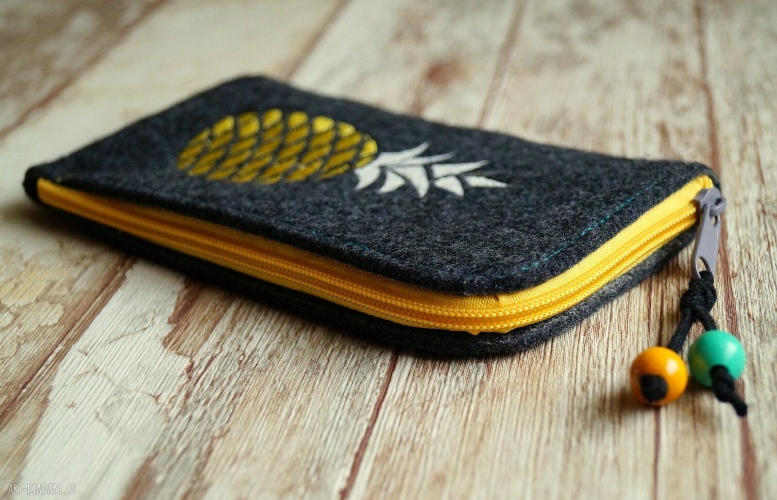 Filcowe etui na telefon - ananas Pineapple