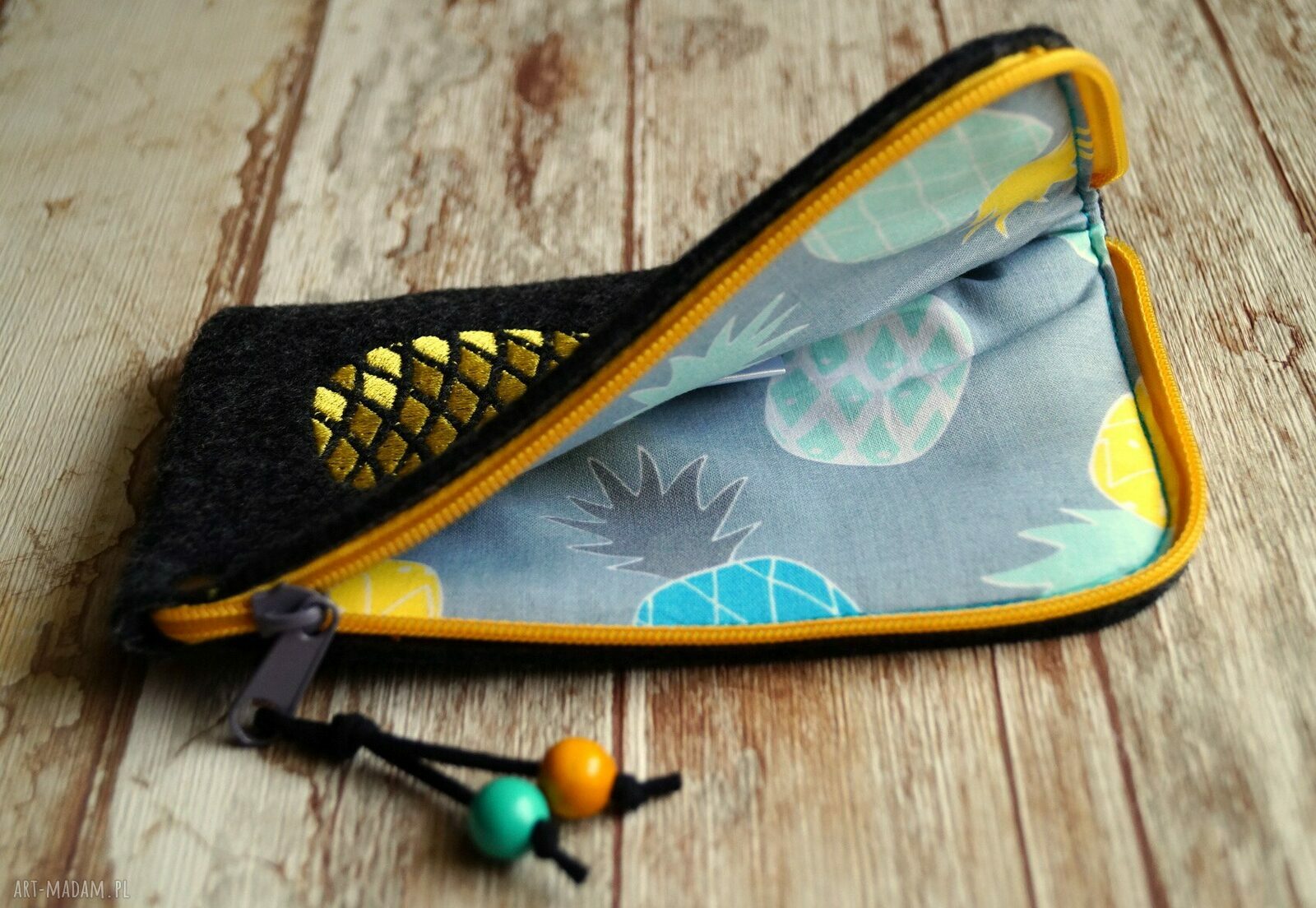 Filcowe etui na telefon - ananas Pineapple