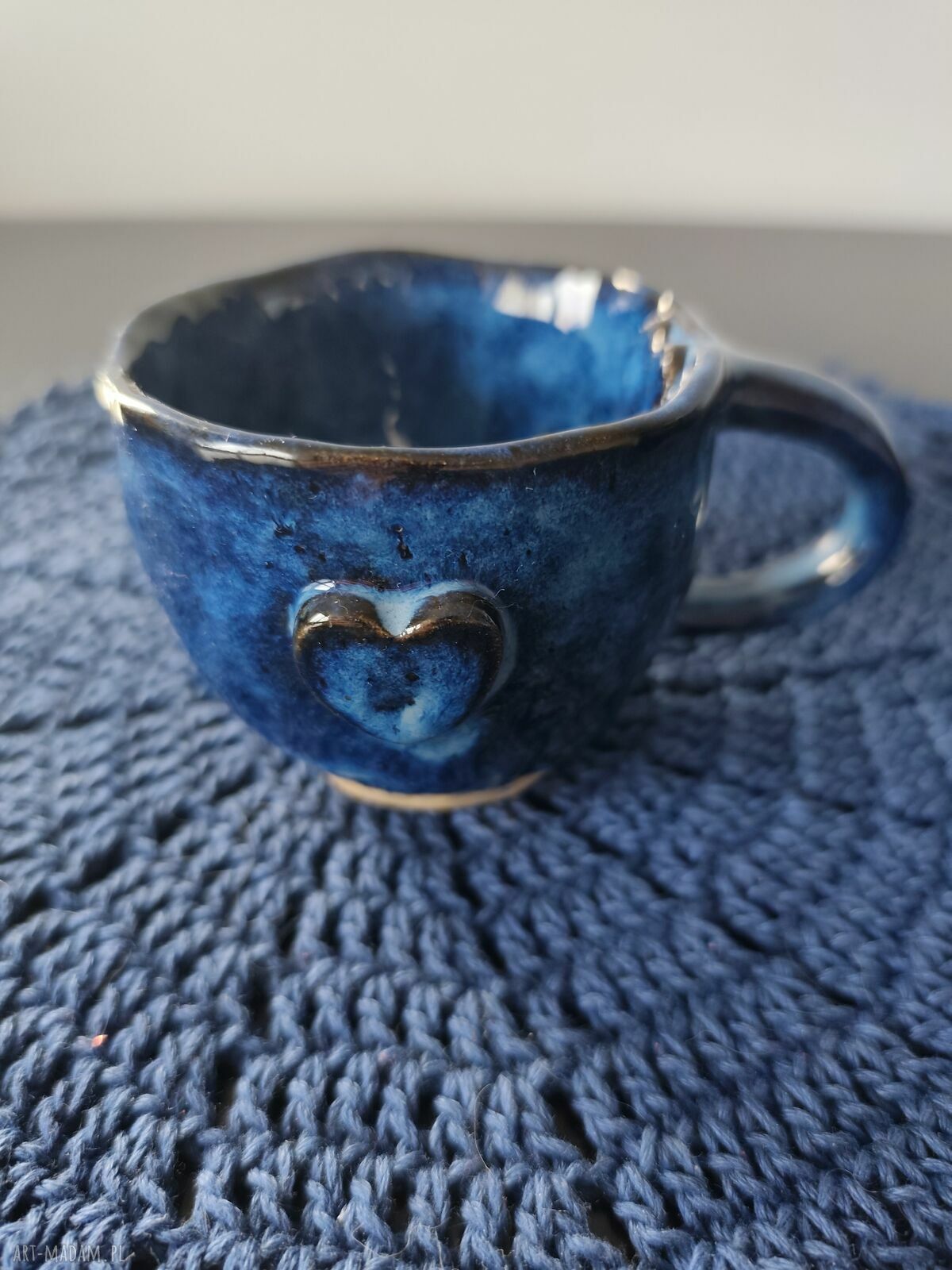 Filiżanka ceramiczna ręcznie wykonana - dom kubek 150 ml
