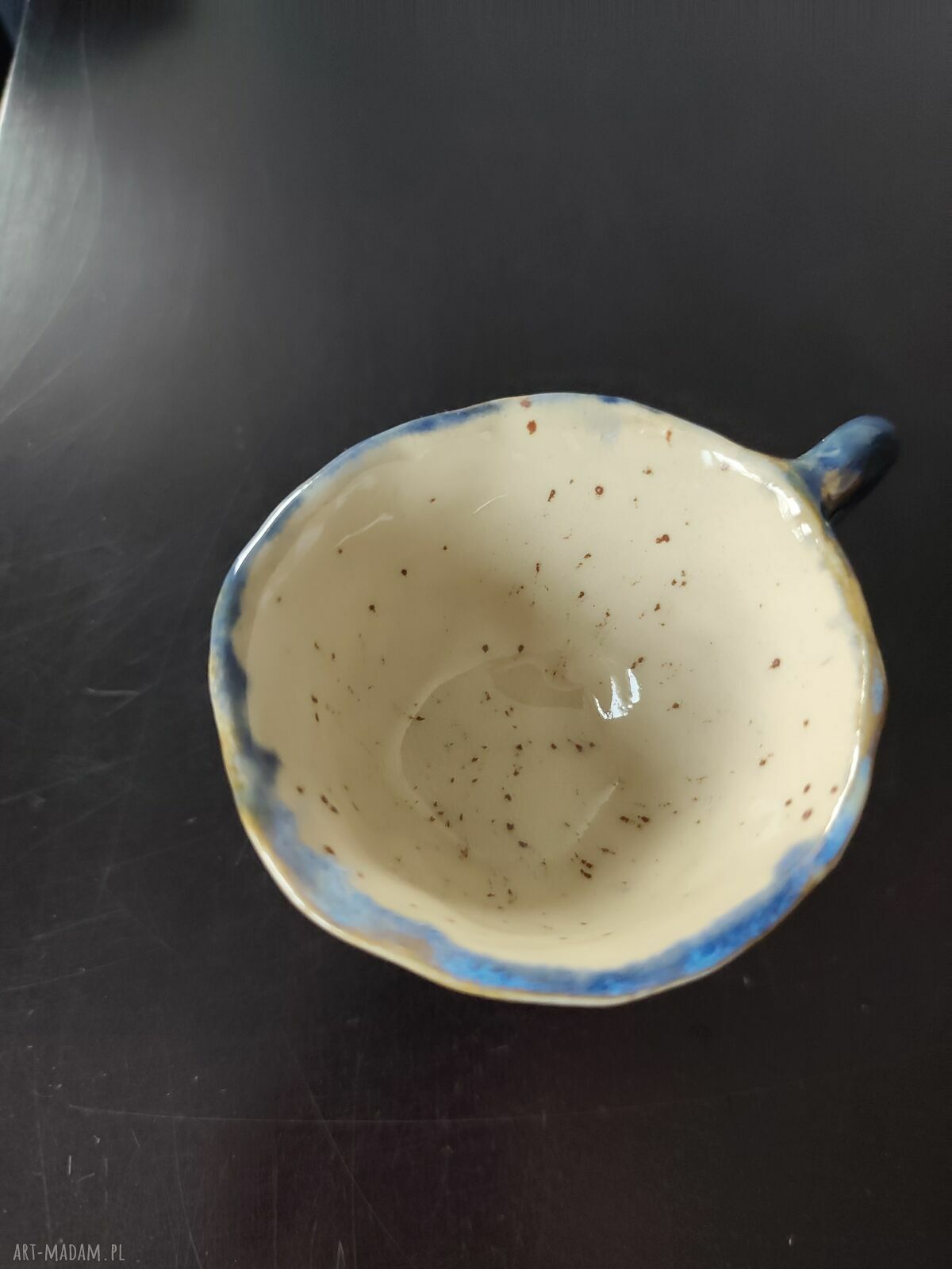 Filiżanka ceramiczna Wolna Chwila - ręcznie robiona, ok. 90 ml