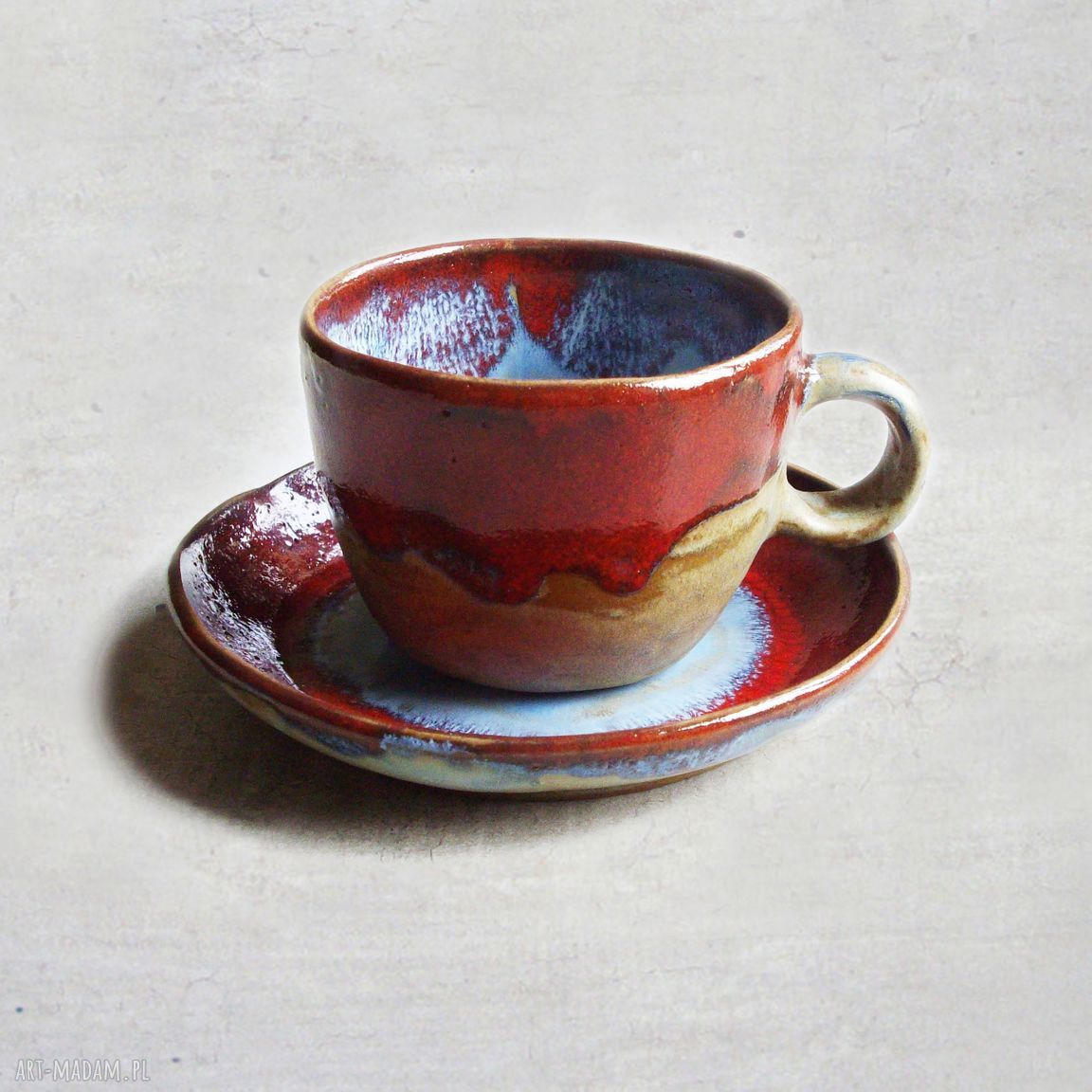 unikalne ceramika - filiżanka ceramiczna kamionka - edyta