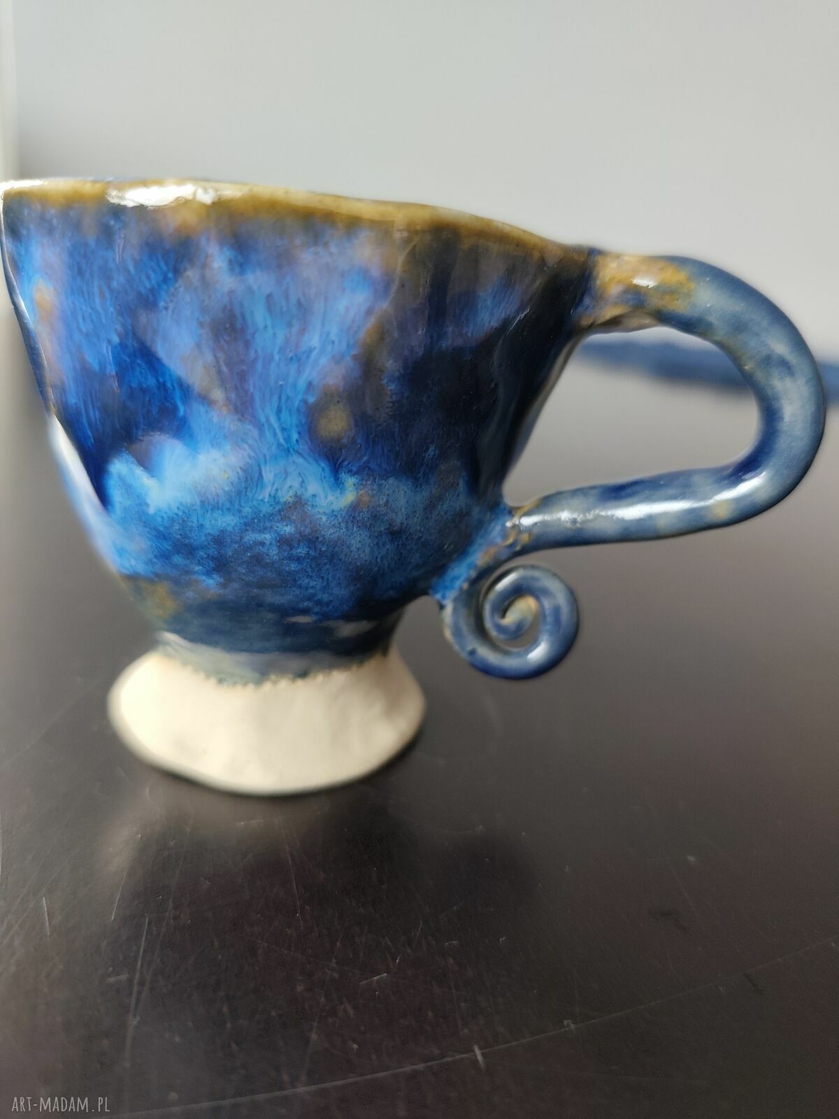 Filiżanka ceramiczna Wolna Chwila - ręcznie robiona, ok. 90 ml