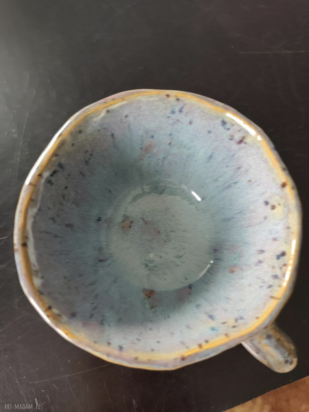 Filiżanka ceramiczna Wolna Chwila - rękodzieło 110 ml