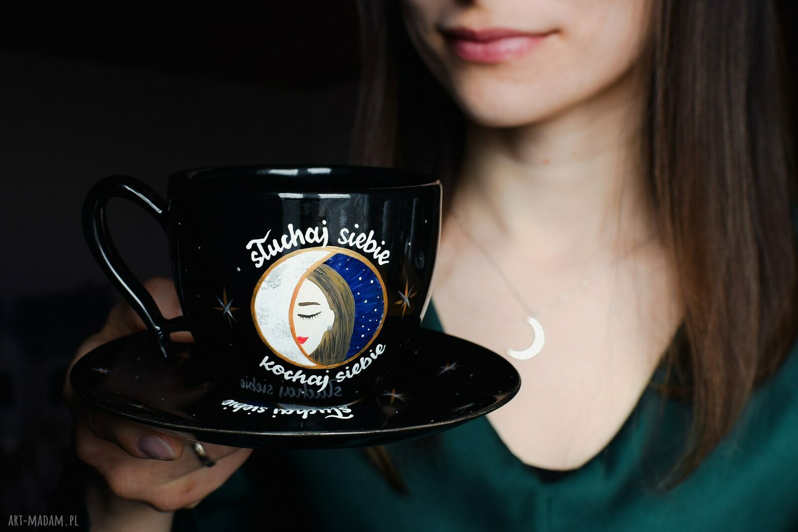 Filiżanka Księżycowa "Słuchaj Siebie Kochaj Siebie" 220ml