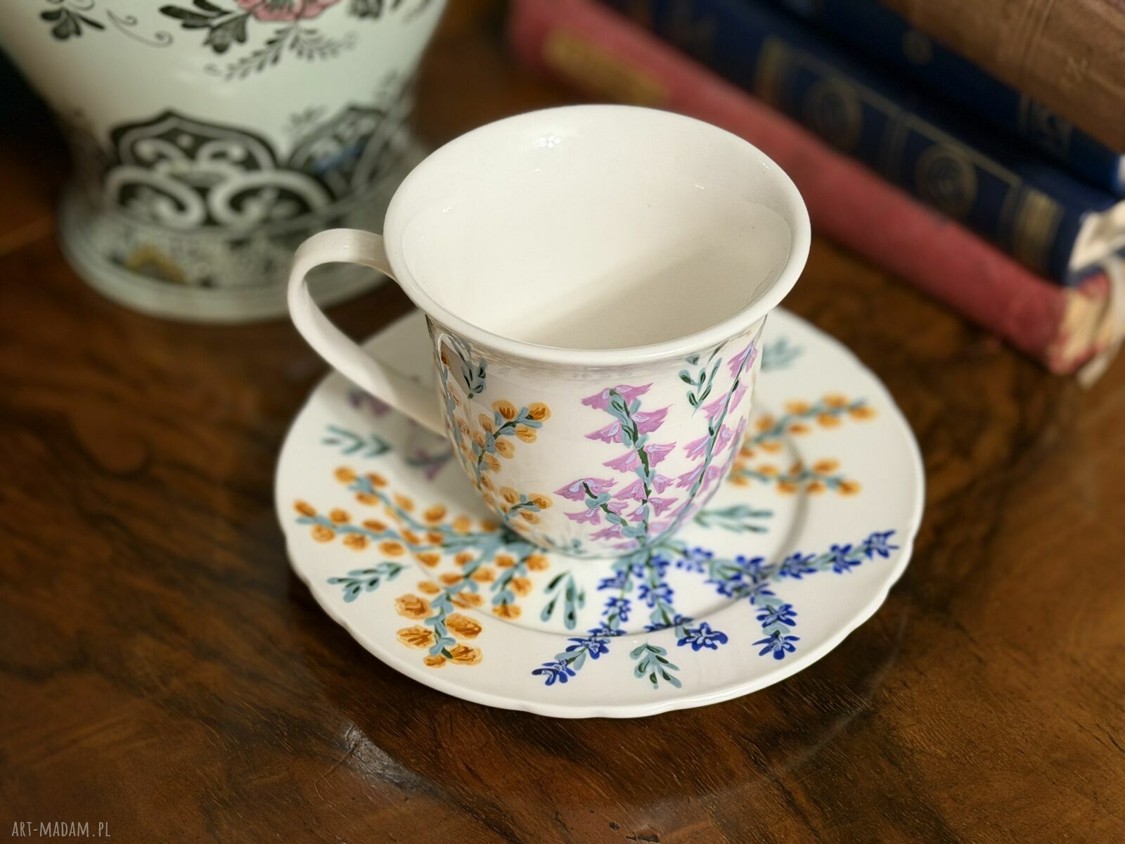 Filiżanka porcelanowa ręcznie malowana "Bukiet" 200 ml