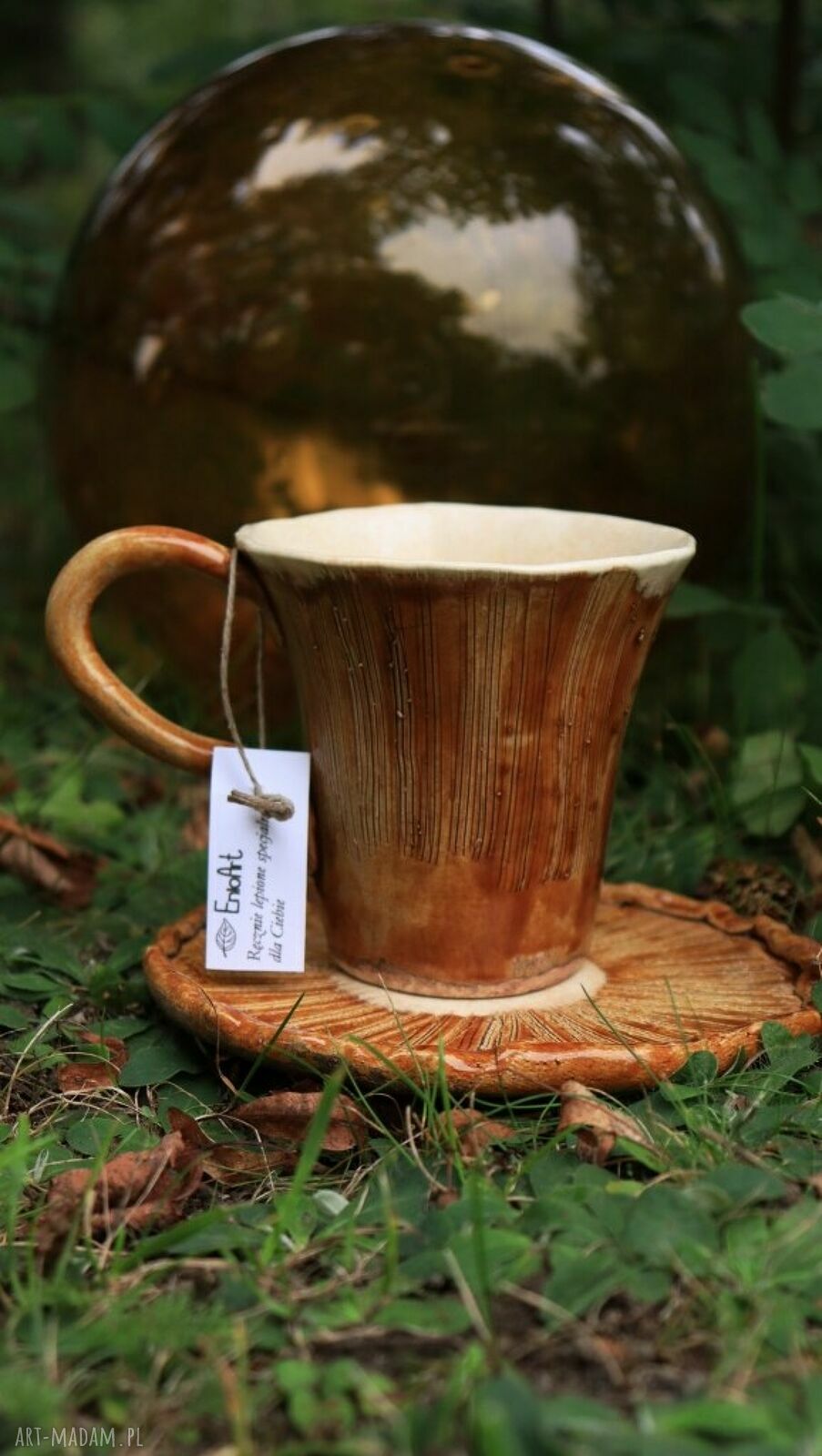 Filiżanka Rydz handmade: jesienna ceramika dla miłośniczek grzybów