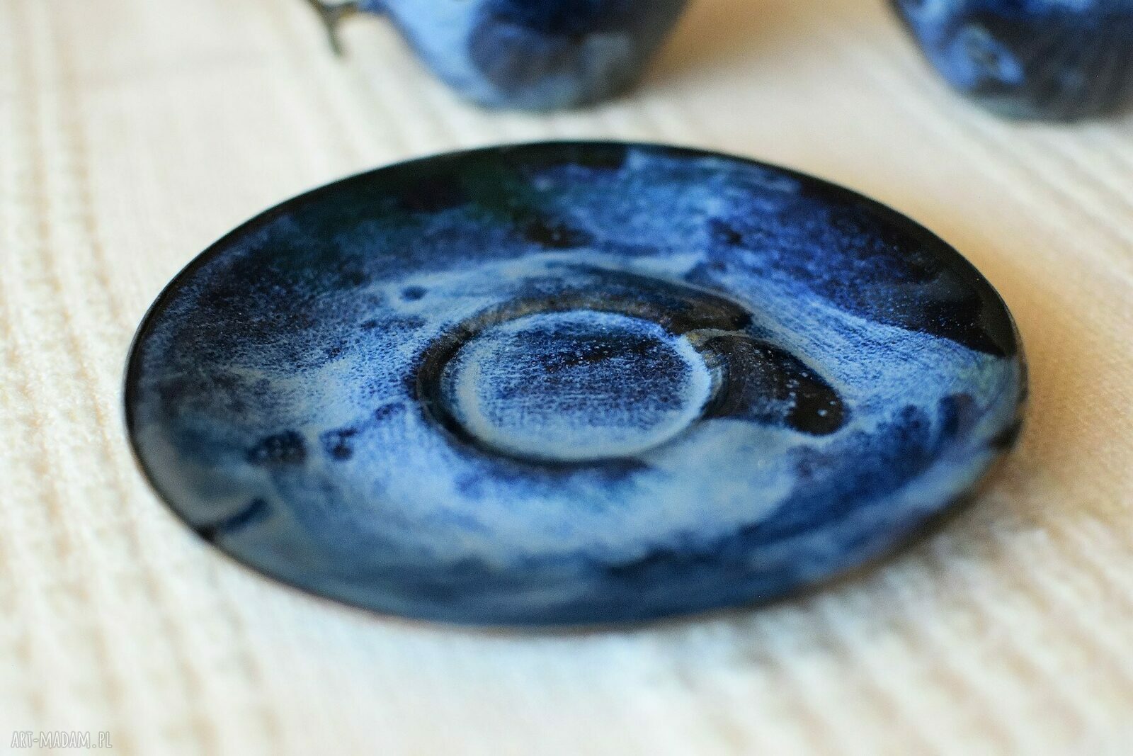 Filiżanka z cukiernicą Głębia ceramiczny zestaw do kawy