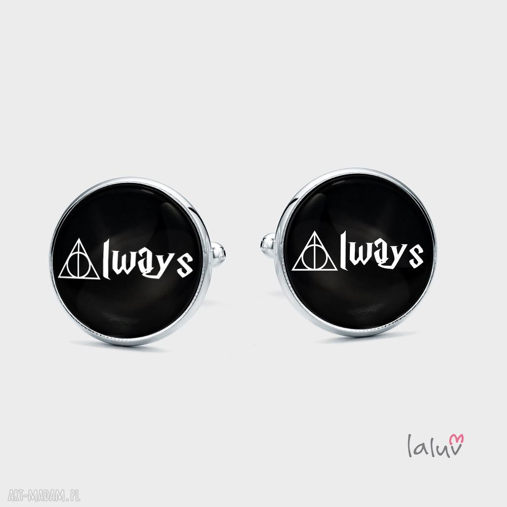 Spinki do mankietów Insygnia Śmierci - Harry Potter - ręcznie zdobione | art-Madam.pl