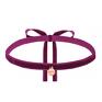 trendy naszyjniki purpurowy aksamitny choker