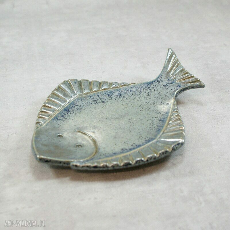 Mydelniczka FLĄDRA - ceramiczna dekoracja do morskiej łazienki