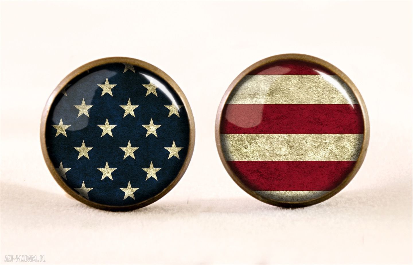 naszyjniki: Flaga USA Medalion z łańcuszkiem Ręcznie wykonane