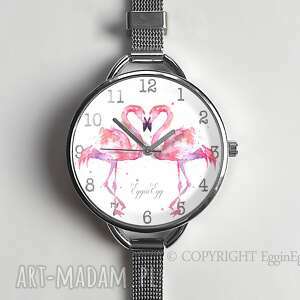 flamingi - zegarek damski na prezent egginegg