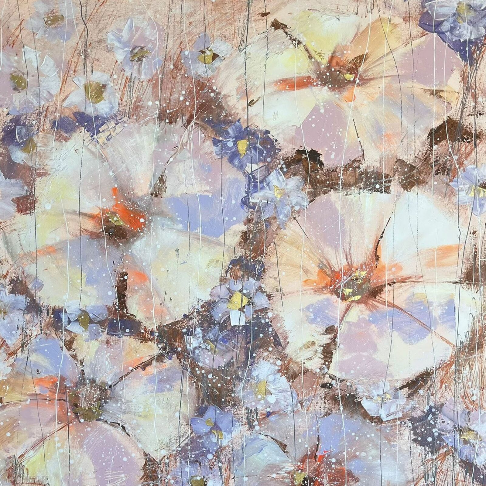 Flower kiss - szkatułka drewniana z decoupage - ręcznie wykonana