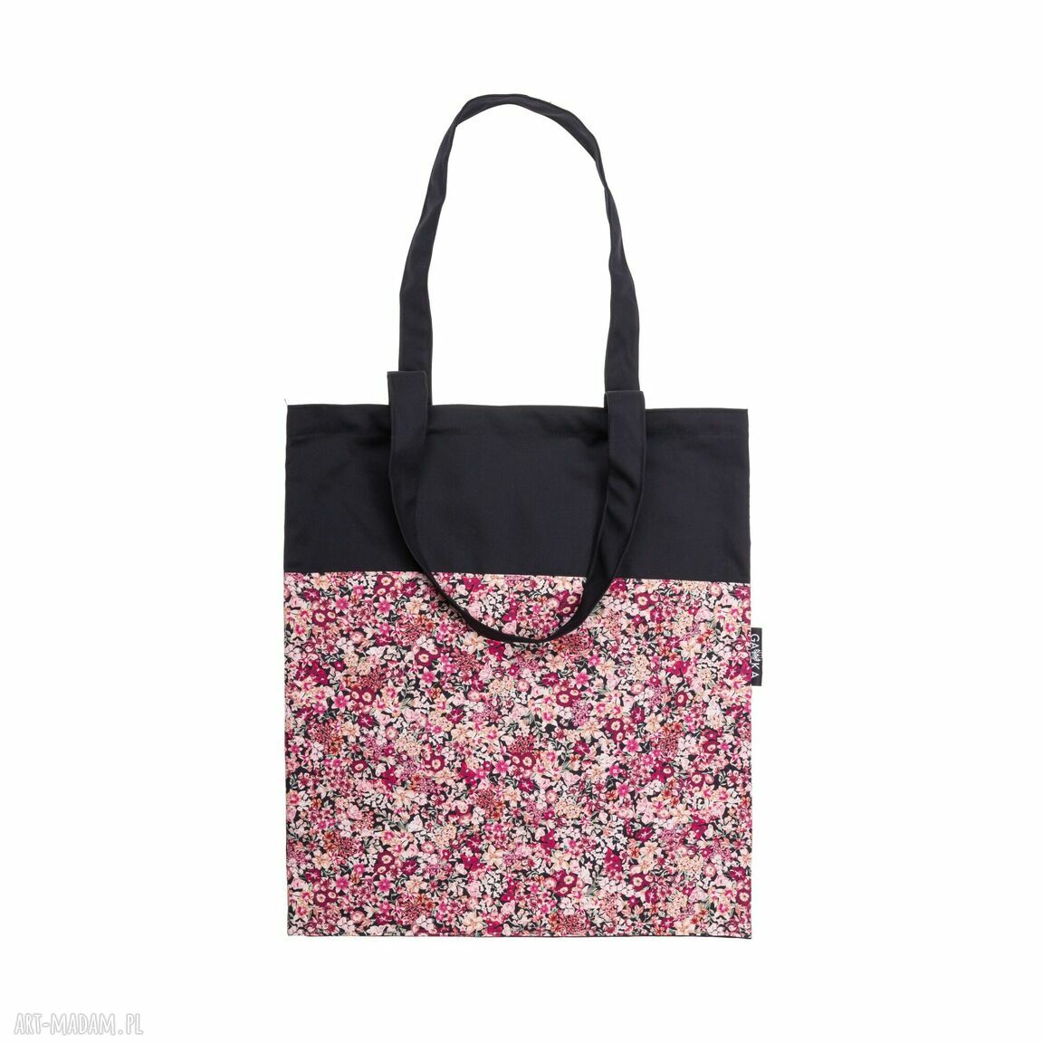 Siatka BORDO ŁĄKA shopper na zakupy - ręcznie szyta