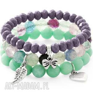 green & violet set