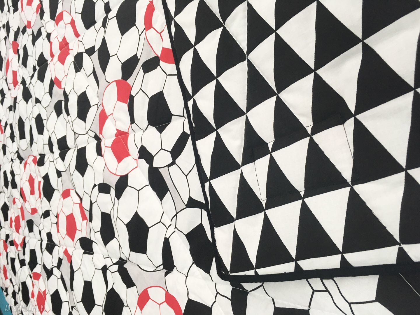 Narzuta Football 155x205 cm piłkarska - dwustronna