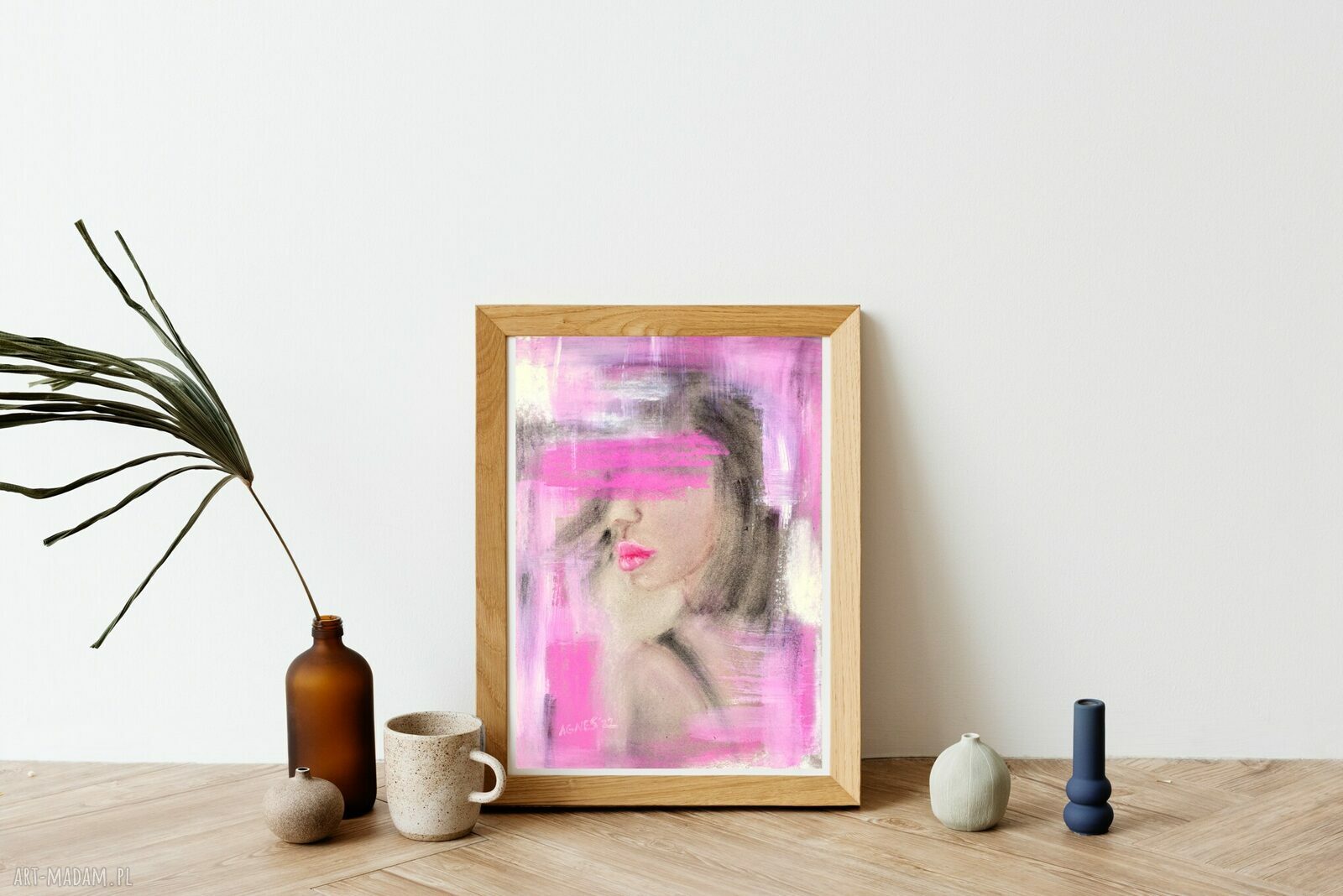 Fotoobraz na płótnie „Kobieta Purpurowa” 50x70 cm